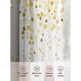 thumbnail image 6 of Yellow Polka Dot Sheer Curtains for Living Room Bedroom, Light-filtering Sheer Curtain, Watercolor Yellow Gradient LigRod Pocket Voile Window Treatment Drapes, 52’’Wx54’’L, 2 Panels Set, 6 of 7