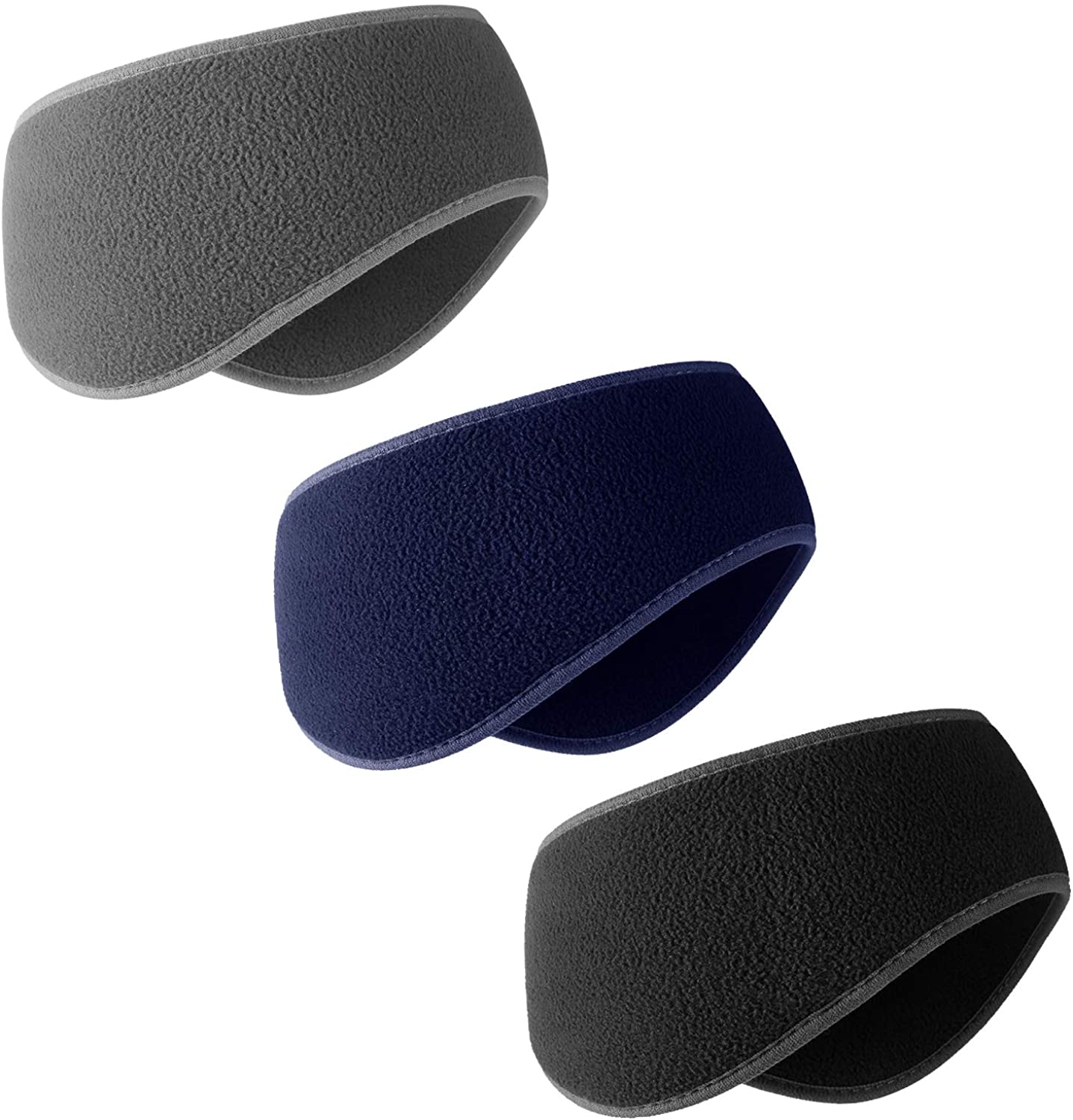 Fleece Ear Warmers Headband For Winter | Thermal Earmuffs For Running, Cycling, Workouts