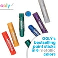 thumbnail image 3 of Ooly Chunkies 6 Metallic Paint Sticks, Mess Free Art Supplies for Toddlers, 3 of 9