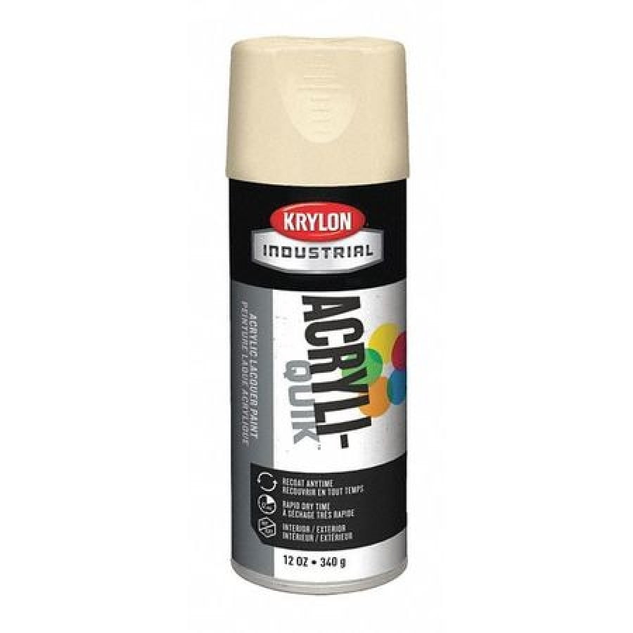 KRYLON INDUSTRIAL K01506A07 Spray Paint, Almond, Gloss, 12 oz