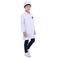 thumbnail image 4 of TOPTIE Blouse de Laboratoire pour Enfant avec Capuchon-Blanc-14, 4 of 6