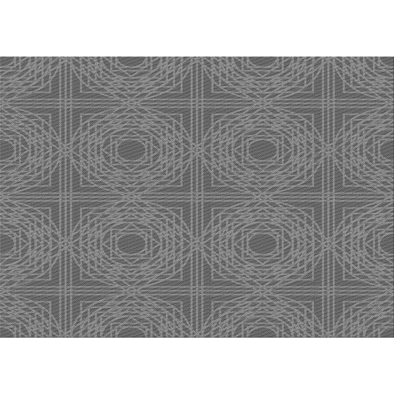 Ahgly Company Machine Washable Indoor Rectangle Transitional Grey Gray Area Rugs, 6' x 9'
