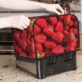 thumbnail image 7 of Kdxio Strawberry Red Print Toaster Cover Bread Machine Cover Fits for Most Standard 2 Slice Toasters,Keep Toaster Free From Dust And Fingerprint Oven Dustproof Cover, 7 of 7