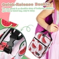 thumbnail image 3 of Tirrinia Small Insulated Lunch Bag for Men Women Kids, Portable Reusable Thermal Lunch Box Cooler Tote for Adults, Polyester, Pink Watermelon, 3 of 9
