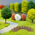 thumbnail image 1 of WEUVEB garden bridge landscape Ancient Design Arch Bridge Wood 1 PCS for Desktop Decoration, 1 of 8