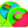 thumbnail image 3 of Tutuviw Toss Catch Ball Toy Set, Handheld Sticky & Suction Rackets Indoor Outdoor with 2 Paddle Balls and 2 Balls, Backyard Game Lawn Game Beach Toys for Kids Family  (Green), 3 of 7