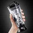thumbnail image 2 of 2X Botella de Coctelera de ProteíNas con AgitacióN AutomáTica de 300 ML Movimiento PortáTil EléCtrico Botella de Agua de Mezcla Botella Deportiva Gimnasio A, 2 of 5