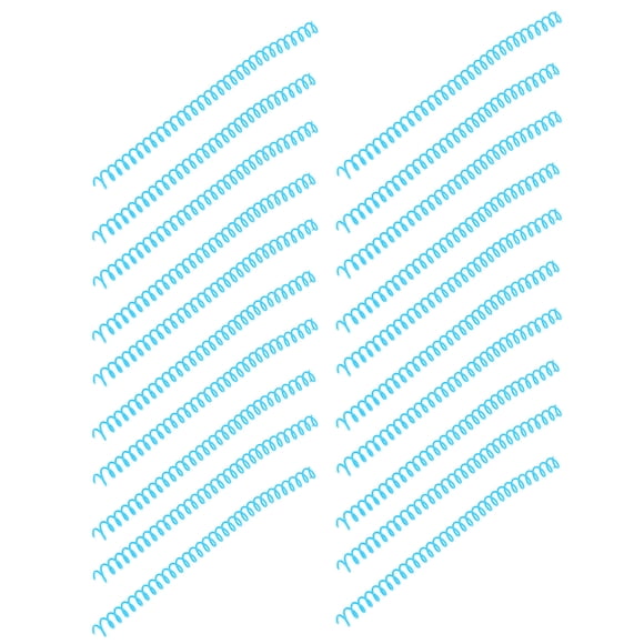 Spiral Binding Coils, 0.43in Inner Diameter Long Service Life Wear Resistant ABS Plastic Spiral Binding Spines For Stationery Blue