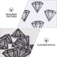 thumbnail image 2 of FENGGUIQU 12Pcs Sequined Patches for Clothing Accessories, Assorted Colors, Patterned Iron-On Fabric Appliques, 2 of 8