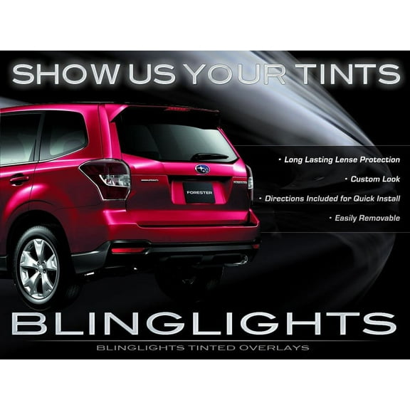 For Subaru Forester Tail Lamps Lights Tinted Overlays Kit Smoked Protection Film