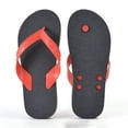 thumbnail image 5 of Red EVA Flip Flops for Men and Women - Lightweight Quick-Dry Beach Sandals, Non-Slip Pool Slides, Comfortable Unisex Water Shoes for Travel,Size 6-6.5, 5 of 9