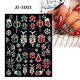 thumbnail image 3 of Pegatinas navideñas para decoración de uñas, paquete de 3 pegatinas navideñas 5D para decoración de uñas, 3 of 3