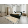 thumbnail image 4 of Ahgly Company Indoor Round Abstract Pastel Orange Abstract Area Rugs, 3' Round, 4 of 6