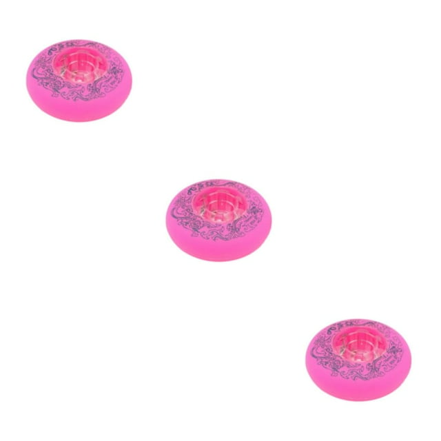 Maytalsory 1/2/3/5 2pcs/set Widened Support And Silent Grip Freestyles Scroll Durable Wheels pink 76mm 3PCS