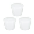thumbnail image 1 of Uxcell 3 Pcs Tapones de Goma Sólida de Silicona Blanca, Tapones Cónicos para Fregaderos, Diámetro de 28 mm a 37 mm, 1 of 6