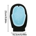 thumbnail image 3 of 2-in-1 Dog Grooming Glove - Dual Sided Pet Brush with Rubber Paw & Velour, Grooming Mitt for Brushing, Massaging & Shedding Control for Dogs & Cats, 3 of 8