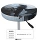 thumbnail image 4 of Balery Valley Gray Dragon Fundas de asiento para taburete de bar redondo de tela de terciopelo ajustables que protegen de arañazos y manchas para sillas de 14 a 17 pulgadas.-12 inch, 4 of 7
