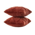 thumbnail image 4 of Mainstays 18" x 18" Orange Carved Faux Fur Pumpkin Decorative Pillows (2 Count), 4 of 5