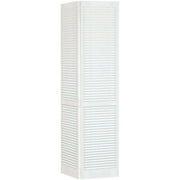 Kimberly Bay Louvered Paintable Wood Bi-Fold Door, 23 lbs