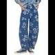 thumbnail image 1 of Vaqueros Rectos, Holgados, Informales, de Tiro Medio y Pierna para Mujer, Estilo Boyfriend Y2K, Pantalones Cortos de Mezclilla Flores Azules XXL, 1 of 8
