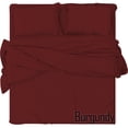 thumbnail image 1 of The Great American Store 1800 Series Microfiber Solid 4PC Sheet Set (Cal King, Burgundy) - Double Brushed - Extra Deep Pocket - Stain Resistant, Warm, Breathable And Hypoallergenic, 1 of 4