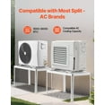 thumbnail image 6 of Adjustable Mini Split Ground Stand - Heavy Duty Anti Vibration Base for 9000-36000 BTU AC Units, 6 of 11