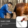 thumbnail image 2 of UPOUART Practical Horse Grooming Tool Metal Comb with Comfortable Rubber Grip for and Shedding Removal, 2 of 7