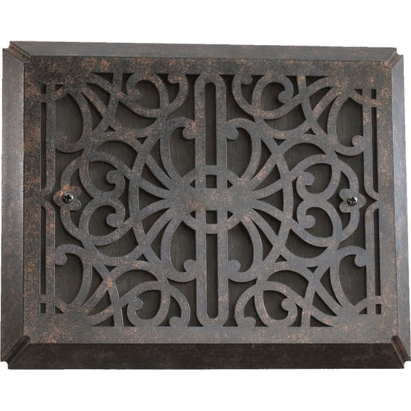 7-113-044 Quorum Lighting Accessory - Flush Mount Chime Grill-7 Inches Tall and 8.5 Inches Wide-Toasted Sienna Finish