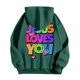 thumbnail image 4 of MHFRRA Sudaderas y Sudaderas Casuales para Hombre, de Corte Relajado, con Estampado Gráfico para Otoño E Invierno, de Fácil Cuidado, Ideales para Uso Diario Verde oscuro, 4 of 4