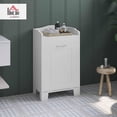thumbnail image 2 of GHooa 31" Tilt Out Laundry Hamper, Free Standing Home Organizer Hamper, Bathroom Storage Cabinet, White, 2 of 10