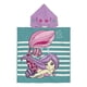 thumbnail image 1 of Toalla de baño para niños, toalla de playa para niños, poncho de baño con capucha súper suave, capa de baño, bata de baño para niñas y niños de 6 a 14 años, patrón de conchas y sirenas STOL, 1 of 5