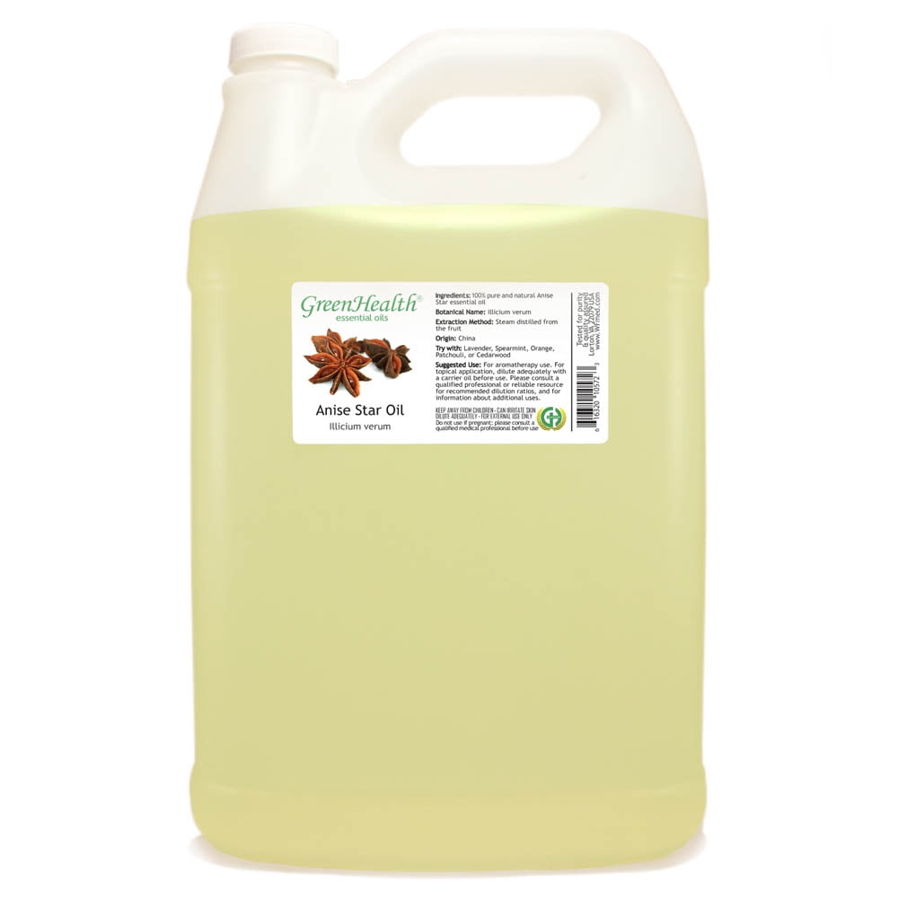 Anise Star Essential Oil 128 fl oz (1 Gallon) Plastic Bottle w/ Cap