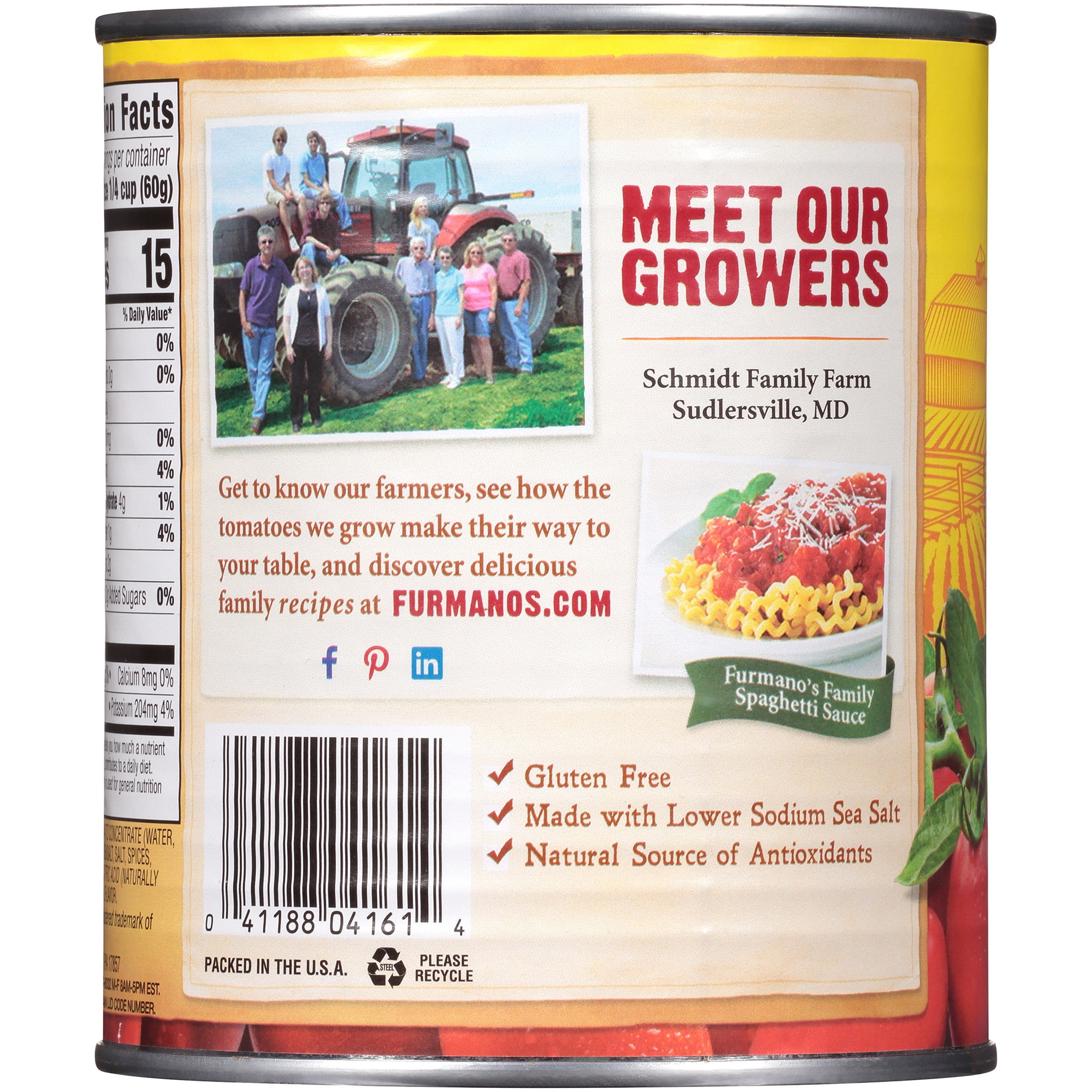 (2 pack) Furmano's Tomato Sauce, 28oz, Can