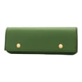thumbnail image 2 of 1Pcs Green Faux Leather Pencil Case, 7.87"×2.75" Magnetic Snap Stationery Pouch, Minimalist Pen & Small Tool Organizer for Office & Daily Use, 2 of 9