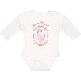 thumbnail image 3 of Inktastic You are Magical Pink and White Unicorn with Flowers Boys or Girls Long Sleeve Baby Bodysuit, 3 of 5