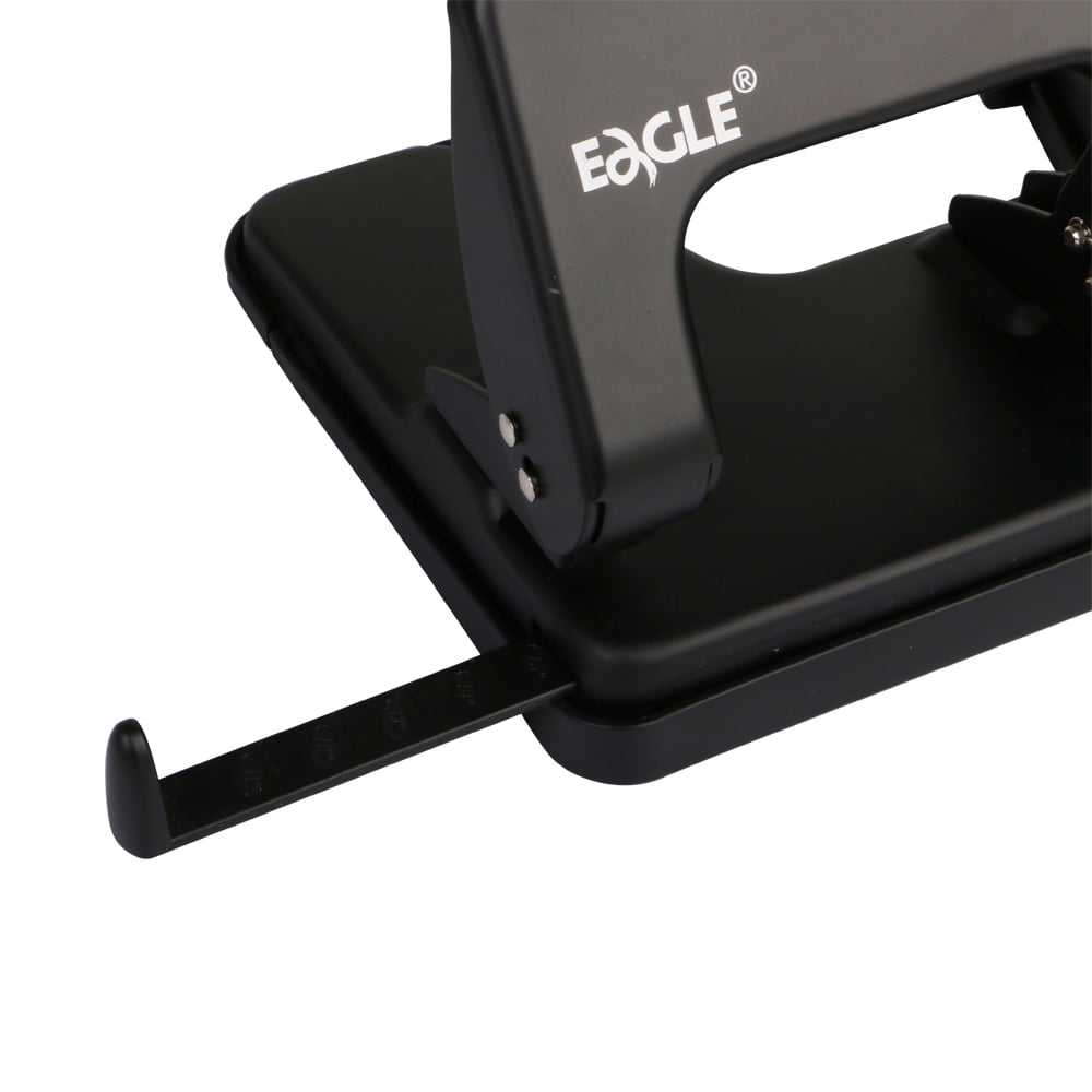 3 Hole Punch Heavy Duty, 40-Sheet Three Hole Punch, 50% Reduced Effort Metal Paper Puncher w/Large Chip Tray