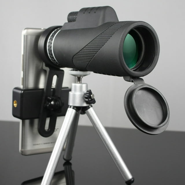 BEADCEST 1Pc Small Telescope for Concert Viewing High Transparency Plastic Black 5.78x3.93x2.75inches