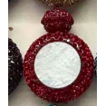 thumbnail image 3 of Bolsos elegantes de mujer en color rojo con diseño de diamantes de imitación, minibolsos de mano para fiesta nupcial, regalo especial para un día de fiesta, cartera redonda con diamantes de color rosa, 3 of 5