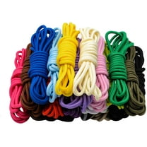 STONCEL 20 Pairs Round Shoelaces Assorted Colored 5mm Width Shoe Laces Strings for Sneakers Boots Skateboard Hiking Athletic Sport Shoes