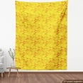thumbnail image 3 of Ambesonne Fish Scale Fabric by the Yard Upholstery, Squama Mermaid Scales, 10 Yards, Pale Yellow Mustard, 3 of 4