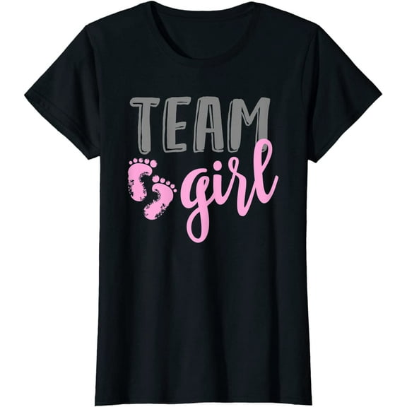 Team Girl Gender Reveal Baby Shower T-Shirt