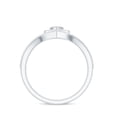 thumbnail image 3 of Rosec Jewels Certified Lab Diamond Heart Engagement Ring Set with Enhancer - EF-VS Quality, 14K White Gold, US 12.00, 3 of 9