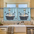 thumbnail image 2 of Yayeee Kitchen Curtains Tier Set of 2 Light Filtering 57"x24" Over Sink Window Panels, Pirate Animals, 2 of 7