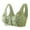 A-Green204, variant on Daisy Bras For Older Women Front Closure Wireless Convenient Buttons Cotton Cotton Full Coverage Comfort Daisy Bras