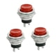 thumbnail image 1 of 3 Pcs Interruptor de botón pulsador de montaje en panel SPST momentáneo con tapa roja AC 3A/125V, 1 of 1