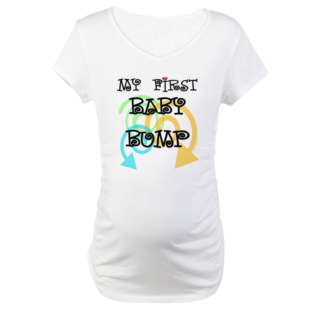 CafePress CafePress Cute First Baby Bump Pregnancy Maternity T