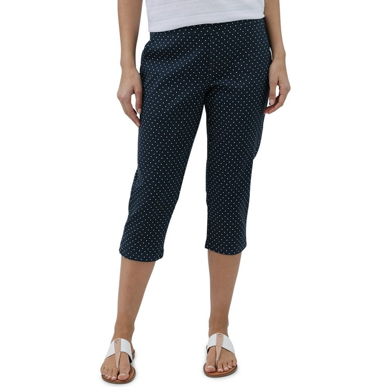Pull on stretch capris best sale