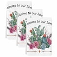 thumbnail image 2 of Tropical Plants Kitchen Towels Set of 3, Country Summer Botanical Cactus Plants Absorbent Dish Towels for Kitchen, Microfiber Hand Towel, Quick Drying Tea Towel for Cleaning Decorative Dishcloths, 2 of 7