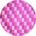 thumbnail image 1 of Ahgly Company Indoor Round Abstract Purple Contemporary Area Rugs, 8' Round, 1 of 4