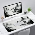 thumbnail image 6 of Ink Landscape Art Gaming Mouse Pad Mountains Rivers Boats Extended Mousepad Waterproof Stitched Edges Rubber Base Non-Slip Deskmap Computer Keyboard Mat 31.5x11.8 Inch, 6 of 6